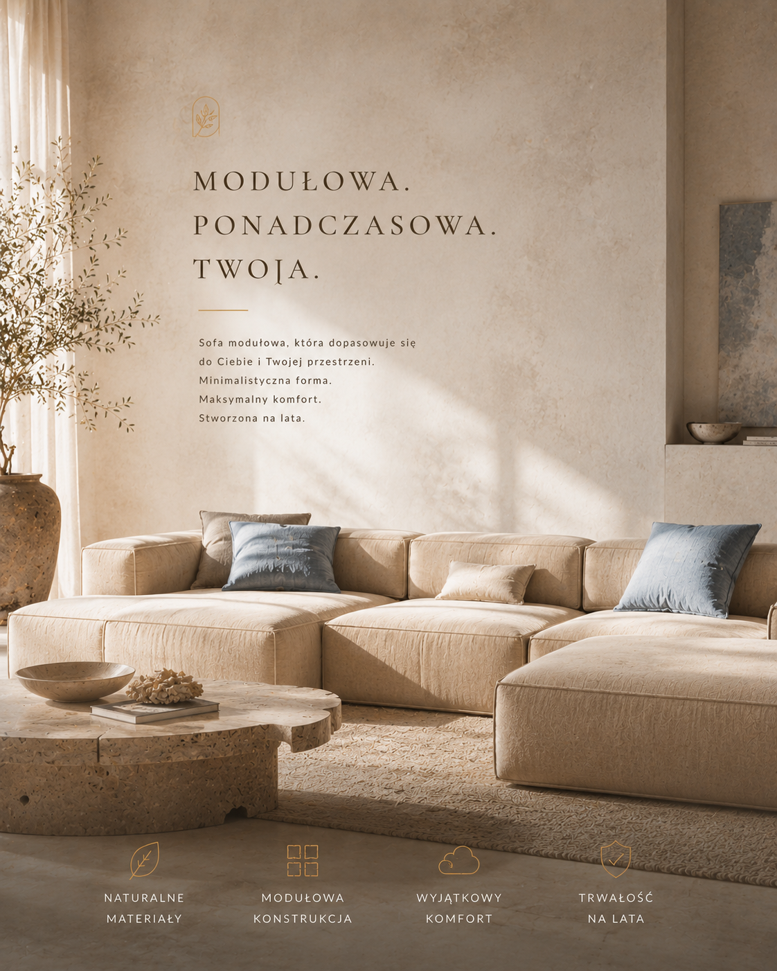 Product Stories — modułowa sofa w kampanii wnętrzarskiej